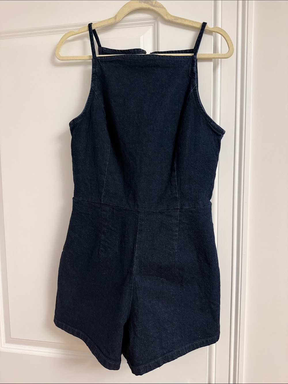 Abercrombie & Fitch Dark Navy Denim Romper